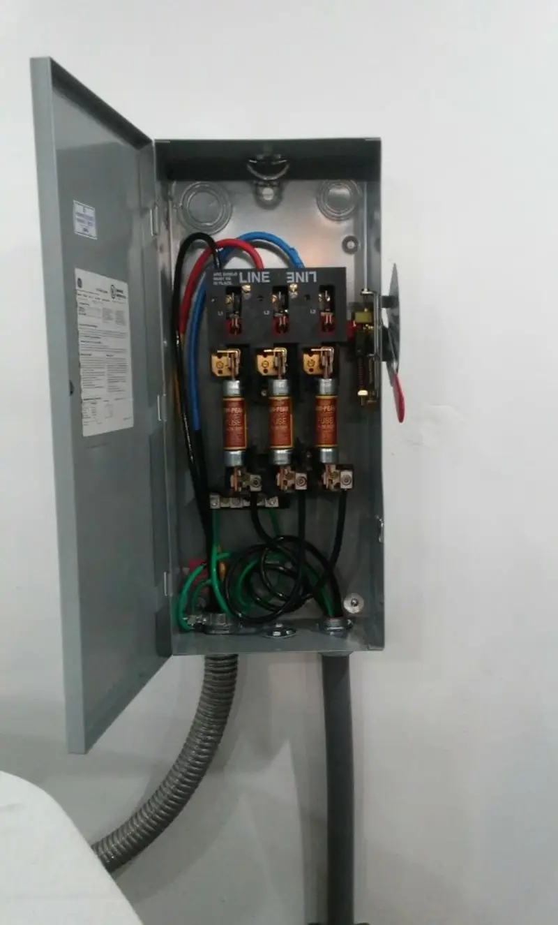 Three-phase disconnect switch installed for Electrical Wiring & Rewiring in Ocean City