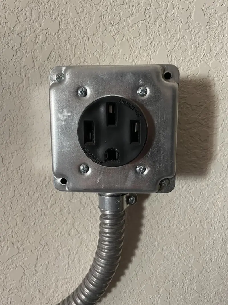 NEMA 14-50 outlet installed for Smart Home Electrical in Ocean City